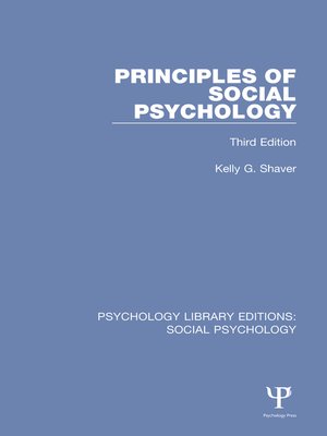 cover image of Principles of Social Psychology